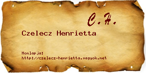 Czelecz Henrietta névjegykártya